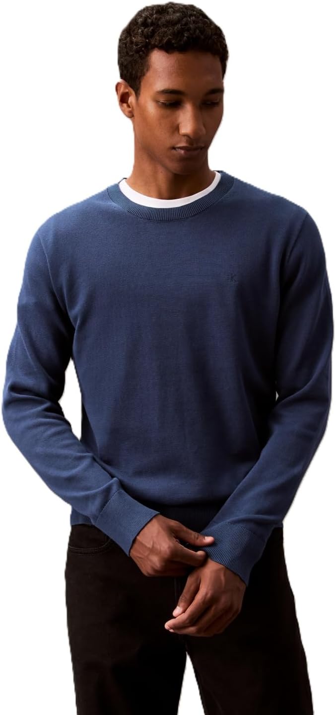 Мужской свитер Calvin Klein из мериносовой шерсти с круглым вырезом, Insignia Blue
Мужской свитер Calvin Klein из мериносовой шерсти с круглым вырезом, Insignia Blue