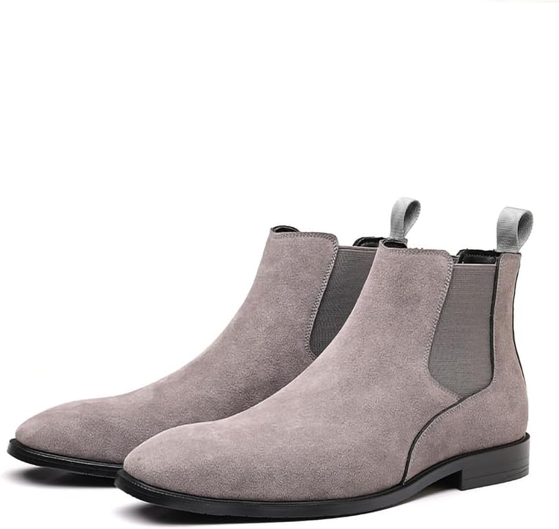 Мужские ботинки челси из искусственной замши, без шнурков, до щиколотки, подходят как для повседневной, так и для деловой одежды Generic, серый
Мужские ботинки челси из искусственной замши, без шнурков, до щиколотки, подходят как для повседневной, так и для деловой одежды Generic, серый