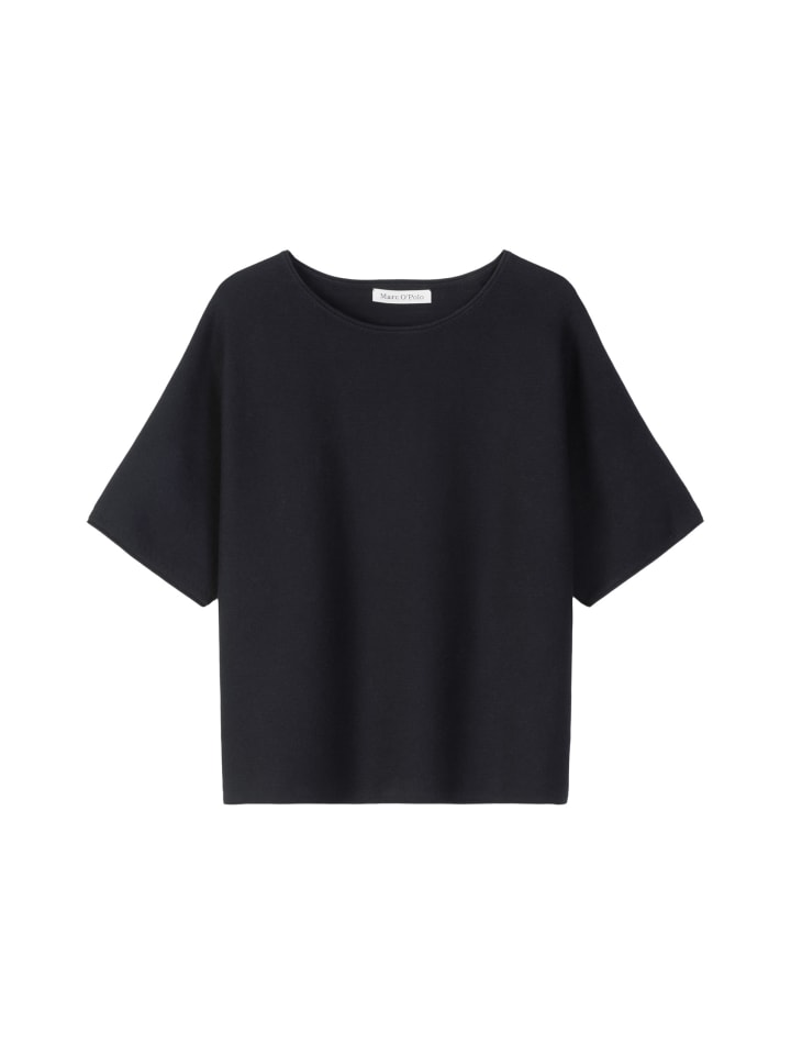 Вязаный свитер с короткими рукавами, свободного кроя, темно-синего цвета. Marc O'Polo
Вязаный свитер с короткими рукавами, свободного кроя, темно-синего цвета. Marc O'Polo