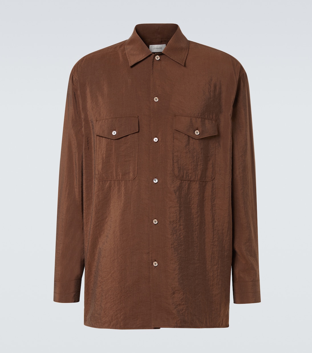 Рубашка из смесового шелка Lemaire, Brunette
Рубашка из смесового шелка Lemaire, Brunette