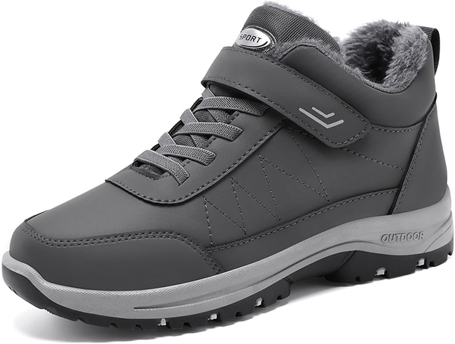 Мужские зимние походные ботинки на меху с теплой подкладкой, застежкой-липучкой и шнуровкой, нескользящей подошвой, водонепроницаемые, легкие, для улицы и активного отдыха Nxnbhsl, серый
Мужские зимние походные ботинки на меху с теплой подкладкой, застежкой-липучкой и шнуровкой, нескользящей подошвой, водонепроницаемые, легкие, для улицы и активного отдыха Nxnbhsl, серый