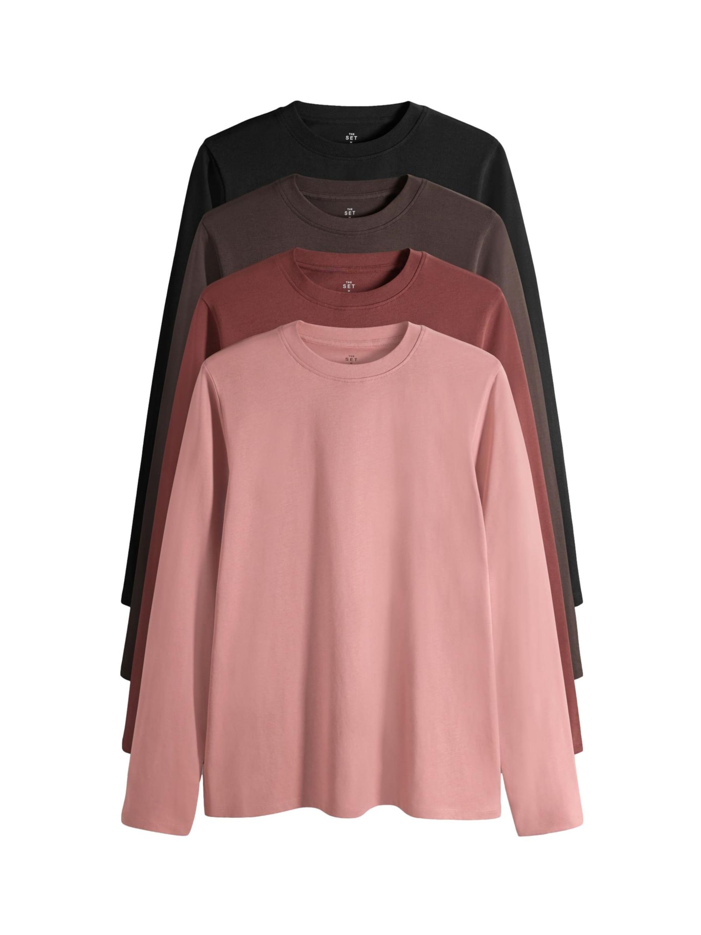The Set Лонгслив в цветах Chocolate, Rose, Bordeaux, Black
The Set Лонгслив в цветах Chocolate, Rose, Bordeaux, Black