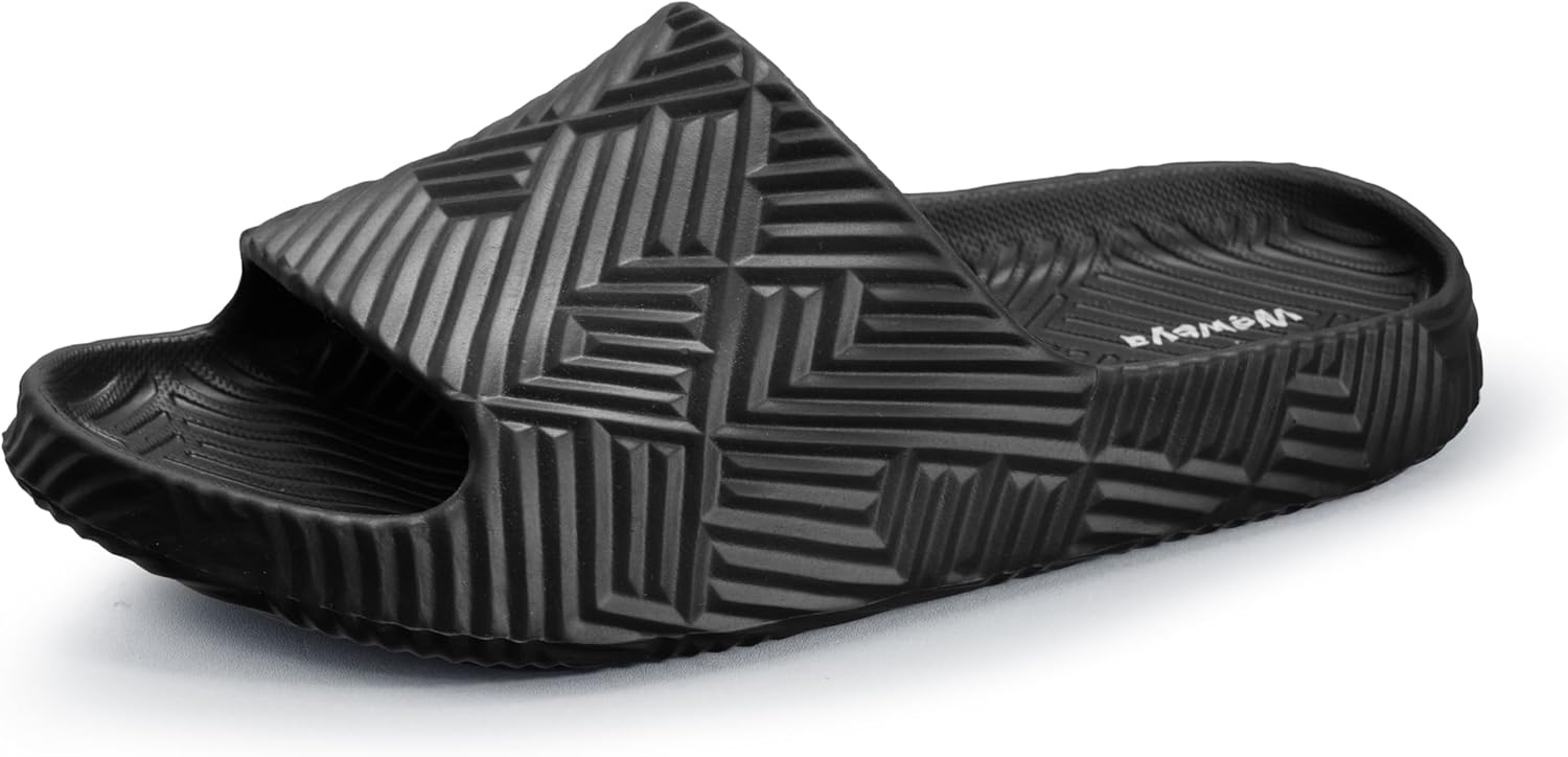 Шлепанцы Weweya для женщин и мужчин - тапочки для душа - нескользящие домашние тапочки - легкие пляжные сандалии, черный
Шлепанцы Weweya для женщин и мужчин - тапочки для душа - нескользящие домашние тапочки - легкие пляжные сандалии, черный