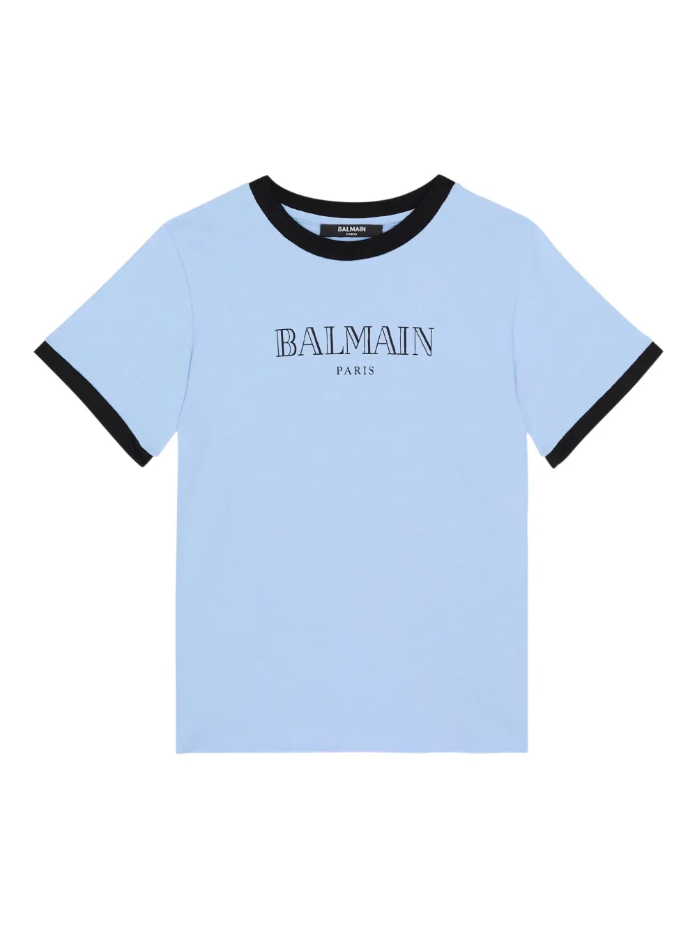 Футболка-рингер с принтом логотипа Balmain Kids, синий
Футболка-рингер с принтом логотипа Balmain Kids, синий