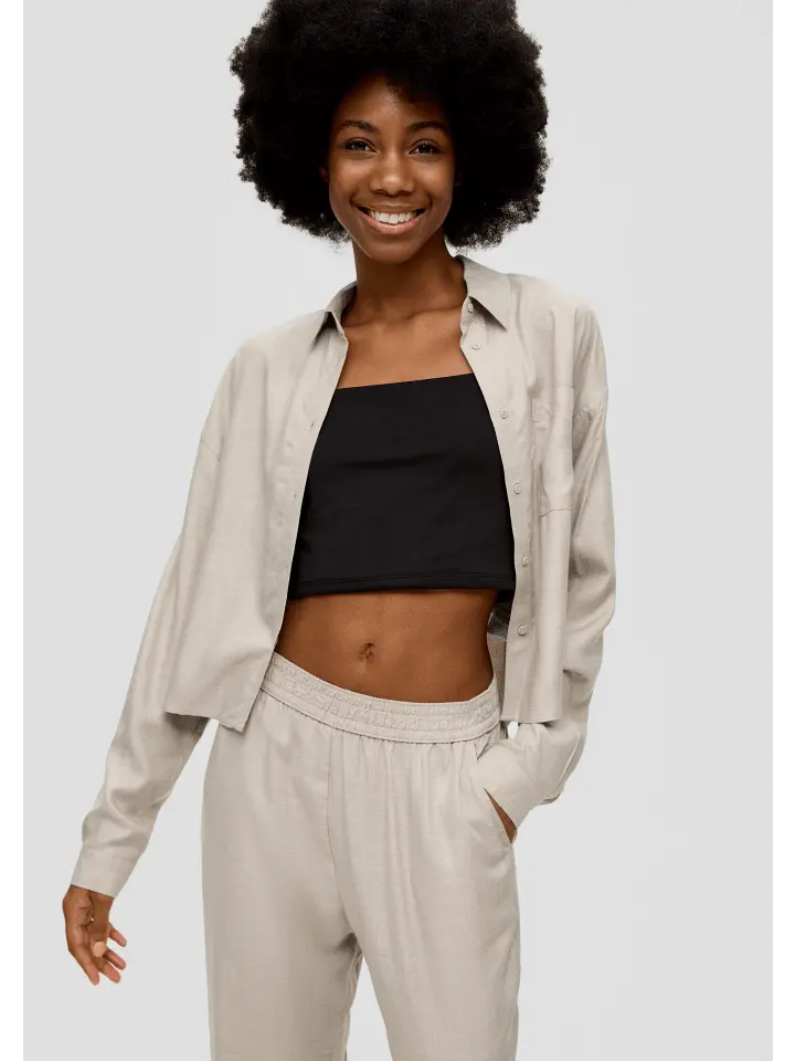 Блуза QS langarm, кремовый
Блуза QS langarm, кремовый