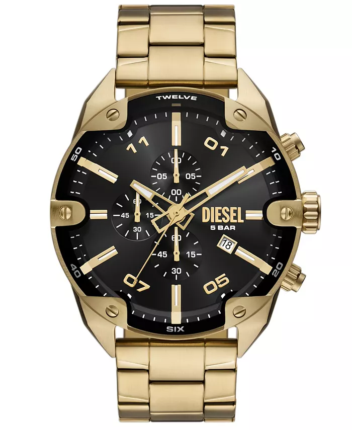 Мужские часы Spiked Quartz Chronograph, золотые, из нержавеющей стали, 49 мм Diesel, Позолоченный, Мужские часы Spiked Quartz Chronograph, золотые, из нержавеющей стали, 49 мм Diesel
Мужские часы Spiked Quartz Chronograph, золотые, из нержавеющей стали, 49 мм Diesel, Позолоченный, Мужские часы Spiked Quartz Chronograph, золотые, из нержавеющей стали, 49 мм Diesel