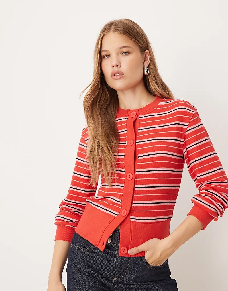Кардиган ASOS DESIGN с текстурированной полоской в красную полоску
Кардиган ASOS DESIGN с текстурированной полоской в красную полоску