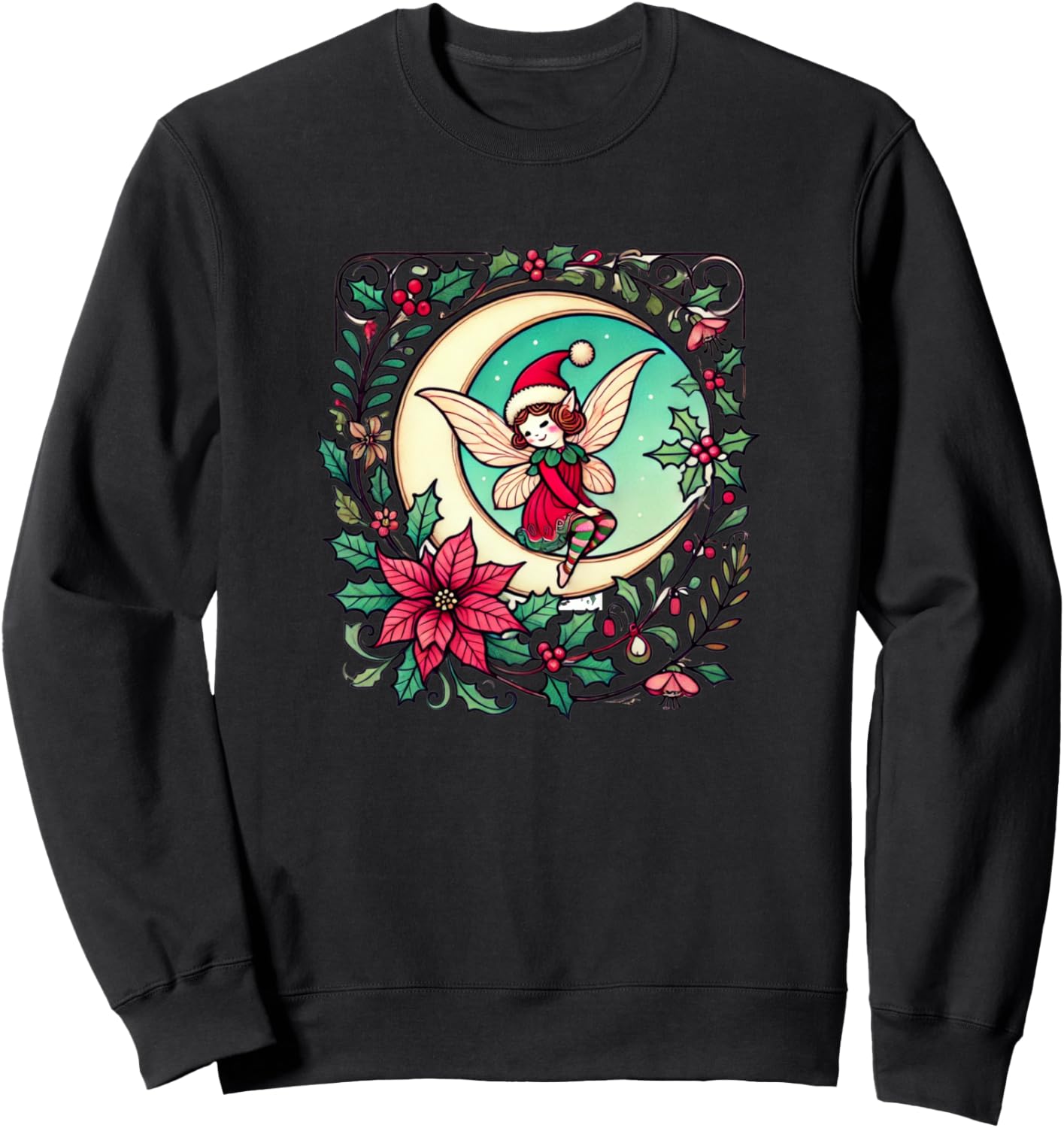 Иллюстрация рождественской феи в стиле модерн, рождественская толстовка Vintage Christmas Lovers Snugg, черный
Иллюстрация рождественской феи в стиле модерн, рождественская толстовка Vintage Christmas Lovers Snugg, черный