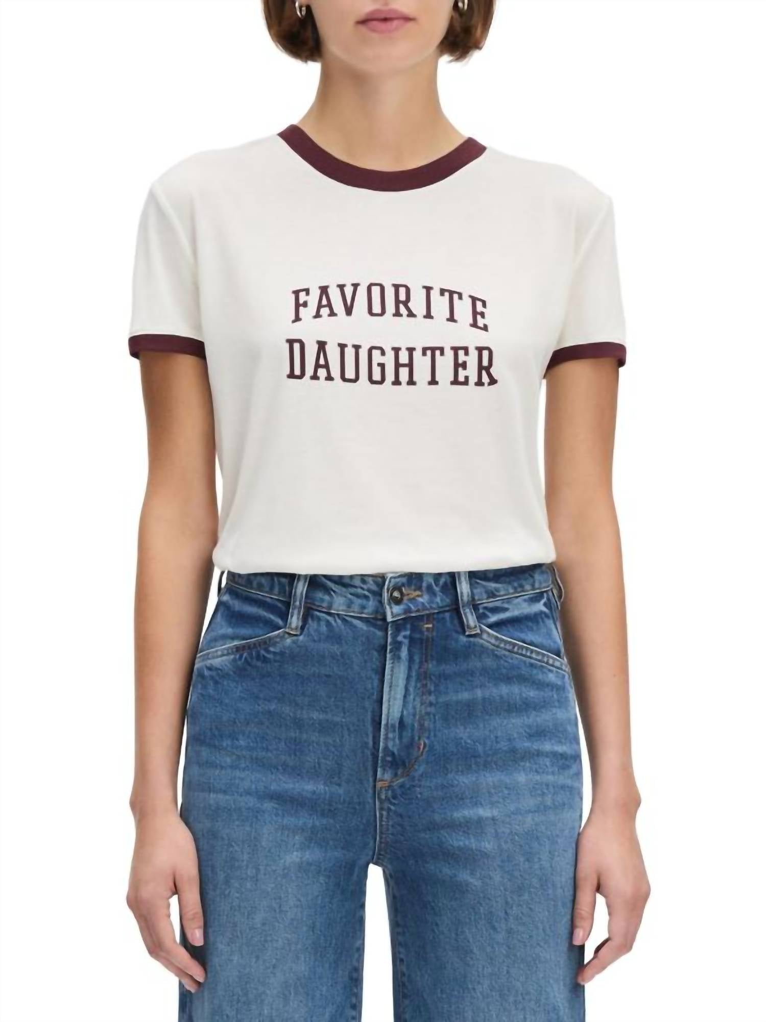 Favorite Daughter Футболка с контрастной отделкой в стиле колледжа, бело-бордовая, Красный, Favorite Daughter Футболка с контрастной отделкой в стиле колледжа, бело-бордовая
Favorite Daughter Футболка с контрастной отделкой в стиле колледжа, бело-бордовая, Красный, Favorite Daughter Футболка с контрастной отделкой в стиле колледжа, бело-бордовая