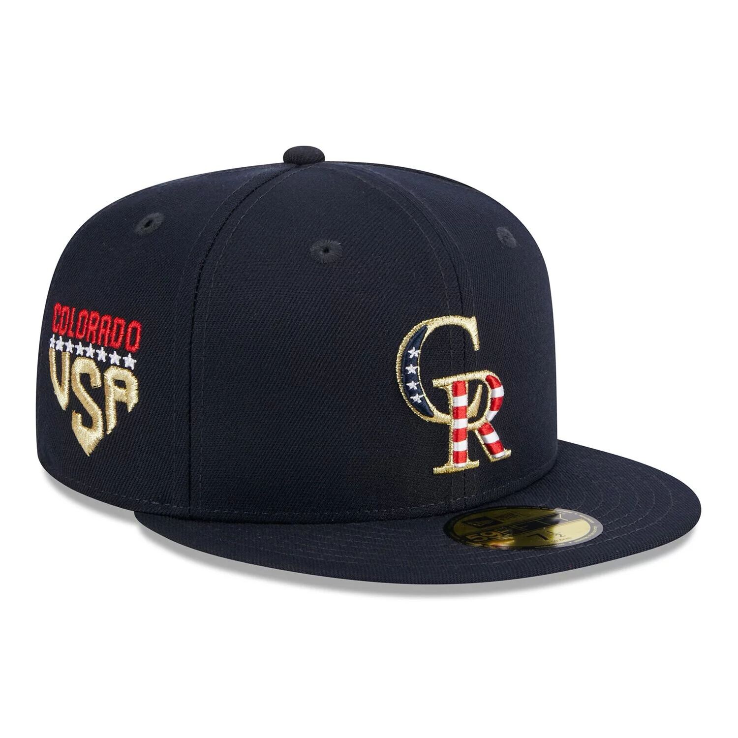 Мужская облегающая шляпа New Era Navy Colorado Rockies 2023 Четвертое июля 59FIFTY
Мужская облегающая шляпа New Era Navy Colorado Rockies 2023 Четвертое июля 59FIFTY