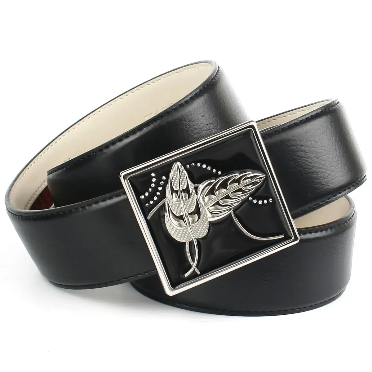 Кожаный ремень Anthoni Crown, автоматический кожаный ремень с дизайнерской застежкой, черный
Кожаный ремень Anthoni Crown, автоматический кожаный ремень с дизайнерской застежкой, черный