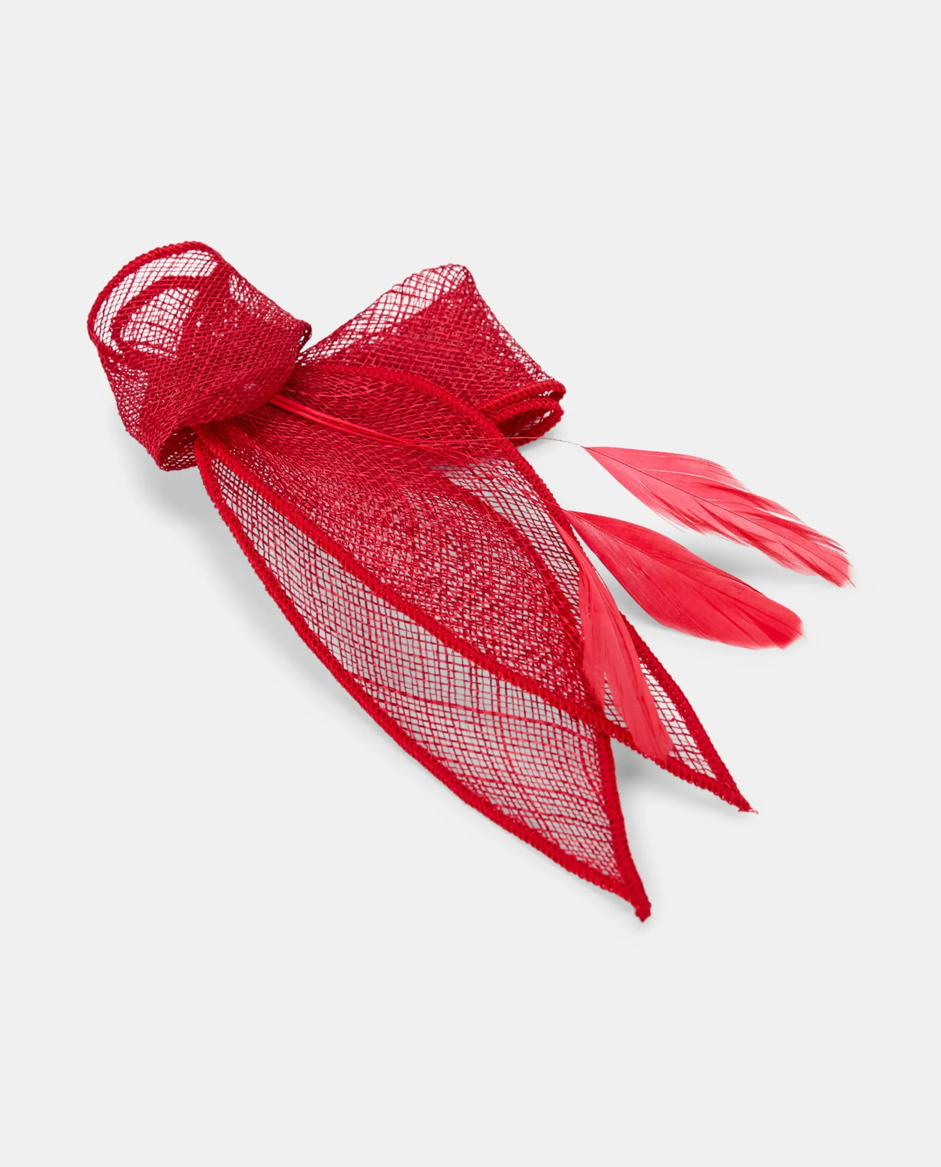 Миниатюрный головной убор с пером Tout En Tete, красный
Миниатюрный головной убор с пером Tout En Tete, красный