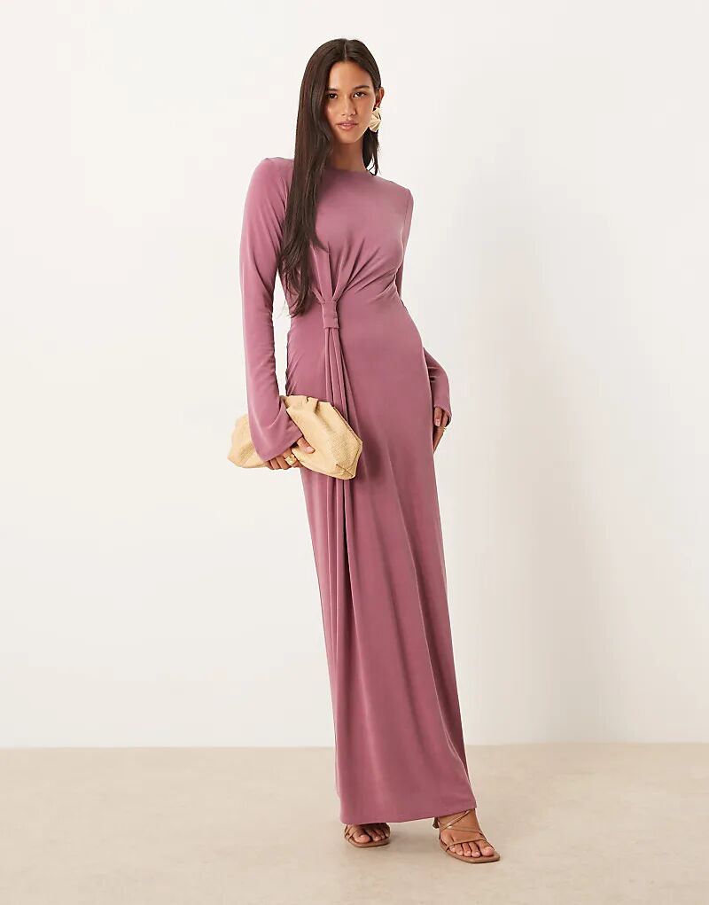Платье макси ASOS DESIGN с перекрученным узлом в лиловом цвете
Платье макси ASOS DESIGN с перекрученным узлом в лиловом цвете