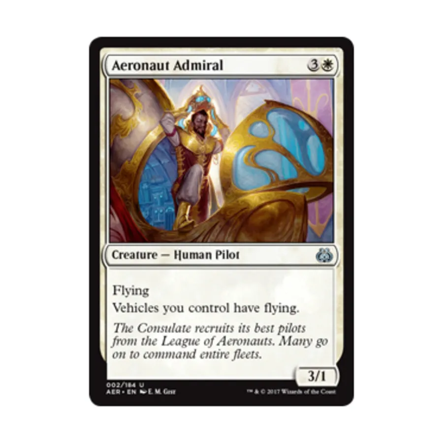 CCG Аэронавт-адмирал (U), MTG - Aether Revolt
CCG Аэронавт-адмирал (U), MTG - Aether Revolt