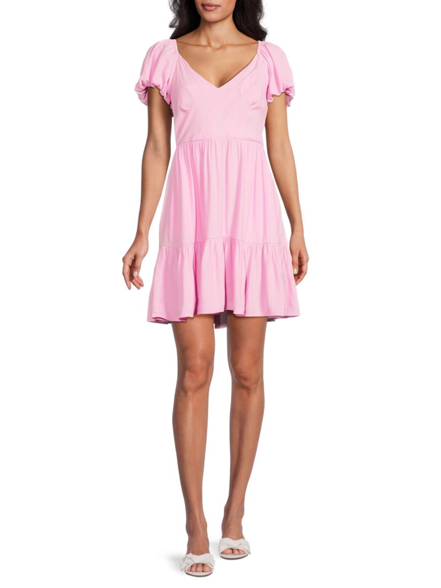 Мини-платье с рукавами-фонариками RD style, цвет Fondant Pink
Мини-платье с рукавами-фонариками RD style, цвет Fondant Pink