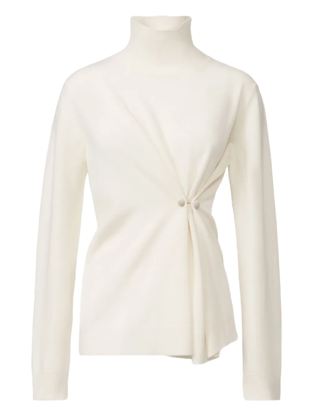 Свитер с высоким воротником и драпировкой Fabiana Filippi, нейтральный
Свитер с высоким воротником и драпировкой Fabiana Filippi, нейтральный