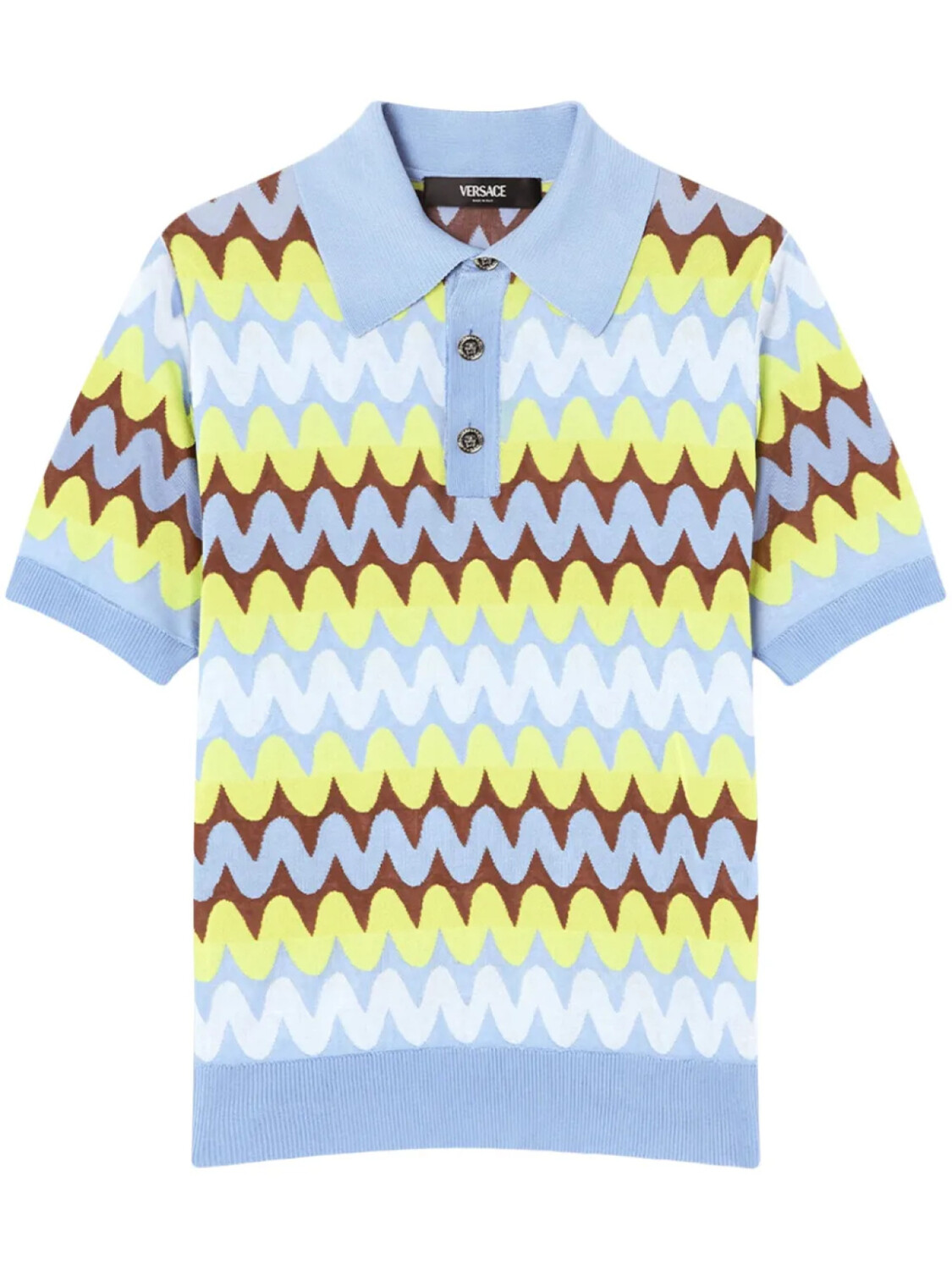Рубашка-поло Versace Wave, синий
Рубашка-поло Versace Wave, синий