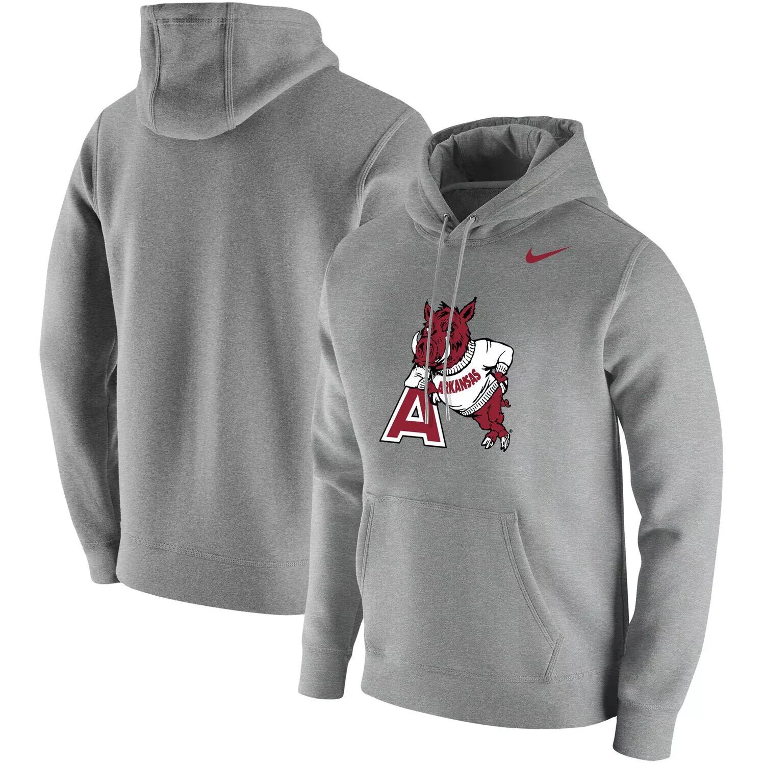 Мужской серый пуловер с капюшоном Arkansas Razorbacks в винтажном школьном стиле с логотипом Nike
Мужской серый пуловер с капюшоном Arkansas Razorbacks в винтажном школьном стиле с логотипом Nike