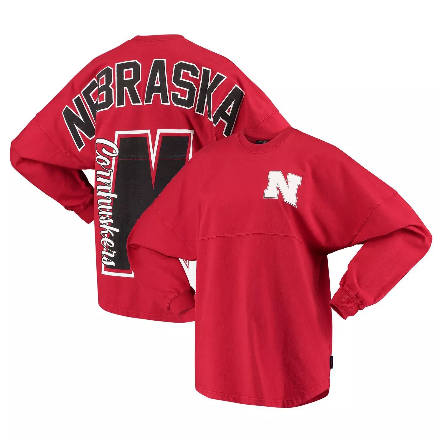 Женская трикотажная футболка Scarlet Nebraska Huskers Loud n Proud Spirit
Женская трикотажная футболка Scarlet Nebraska Huskers Loud n Proud Spirit