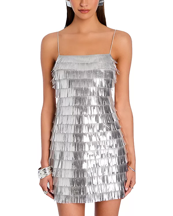 Мини-Платье Amalie с пайетками Retrofete, серебряный
Мини-Платье Amalie с пайетками Retrofete, серебряный