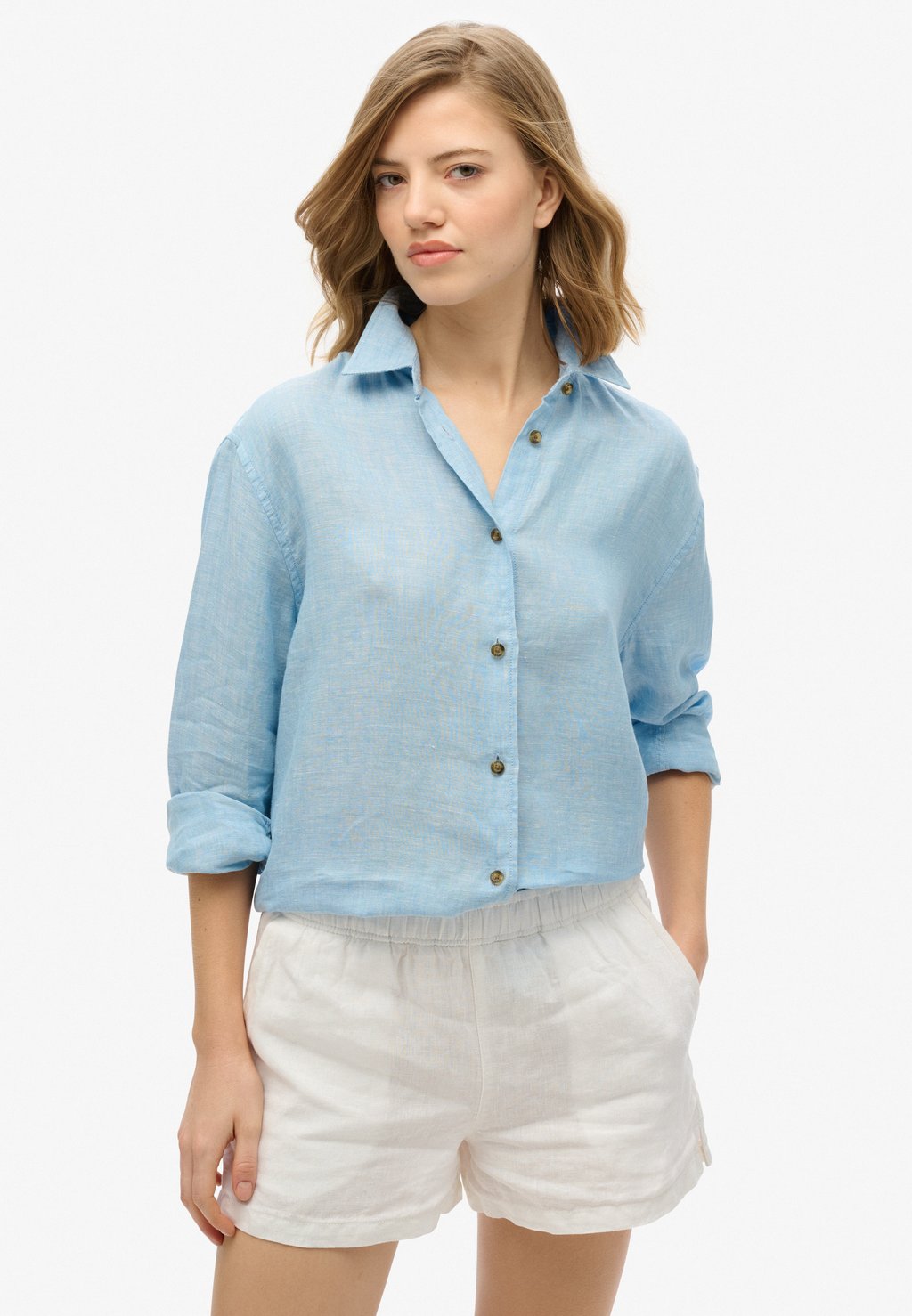 Блузка на пуговицах CASUAL BOYFRIEND Superdry, синий
Блузка на пуговицах CASUAL BOYFRIEND Superdry, синий