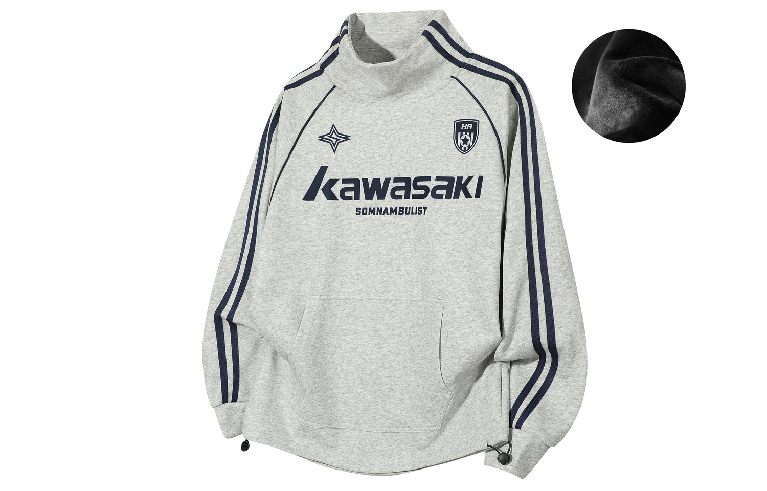 Унисекс свитшот Kawasaki, серый
Унисекс свитшот Kawasaki, серый