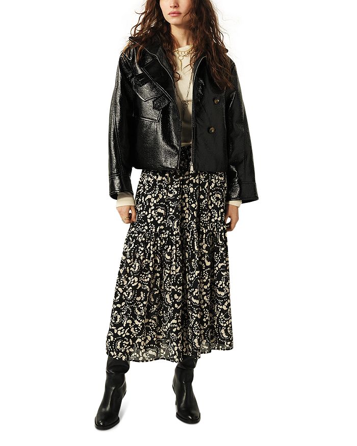 Юбка-миди с цветочным принтом Eola ba&sh, черный
Юбка-миди с цветочным принтом Eola ba&sh, черный