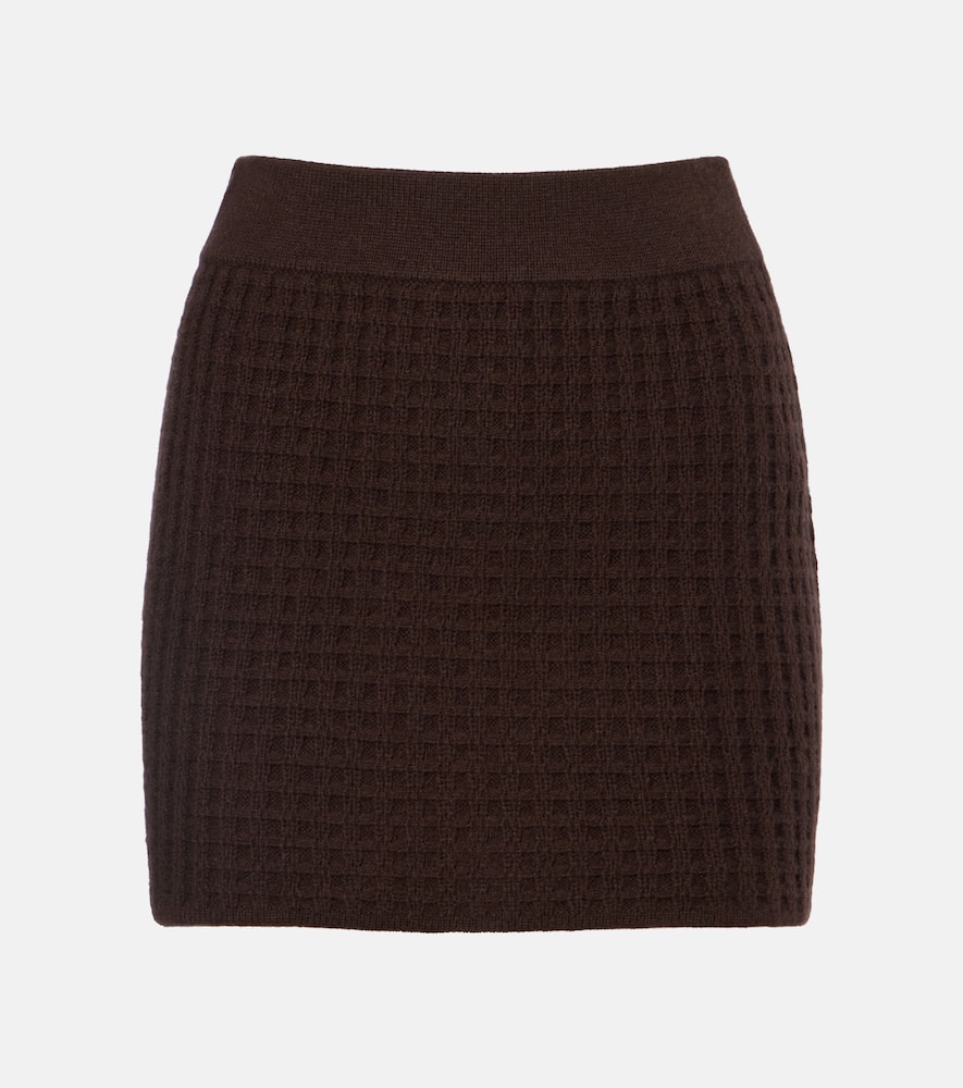 Мини-юбка из шерсти и кашемира с вафельным переплетением Jardin des Orangers
Мини-юбка из шерсти и кашемира с вафельным переплетением Jardin des Orangers