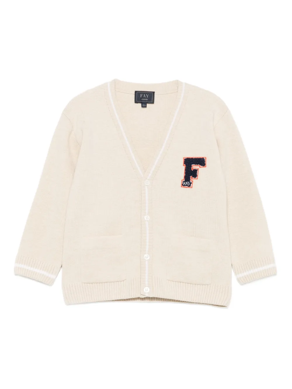 Кардиган с нашивкой-логотипом Fay Kids, нейтральный
Кардиган с нашивкой-логотипом Fay Kids, нейтральный
