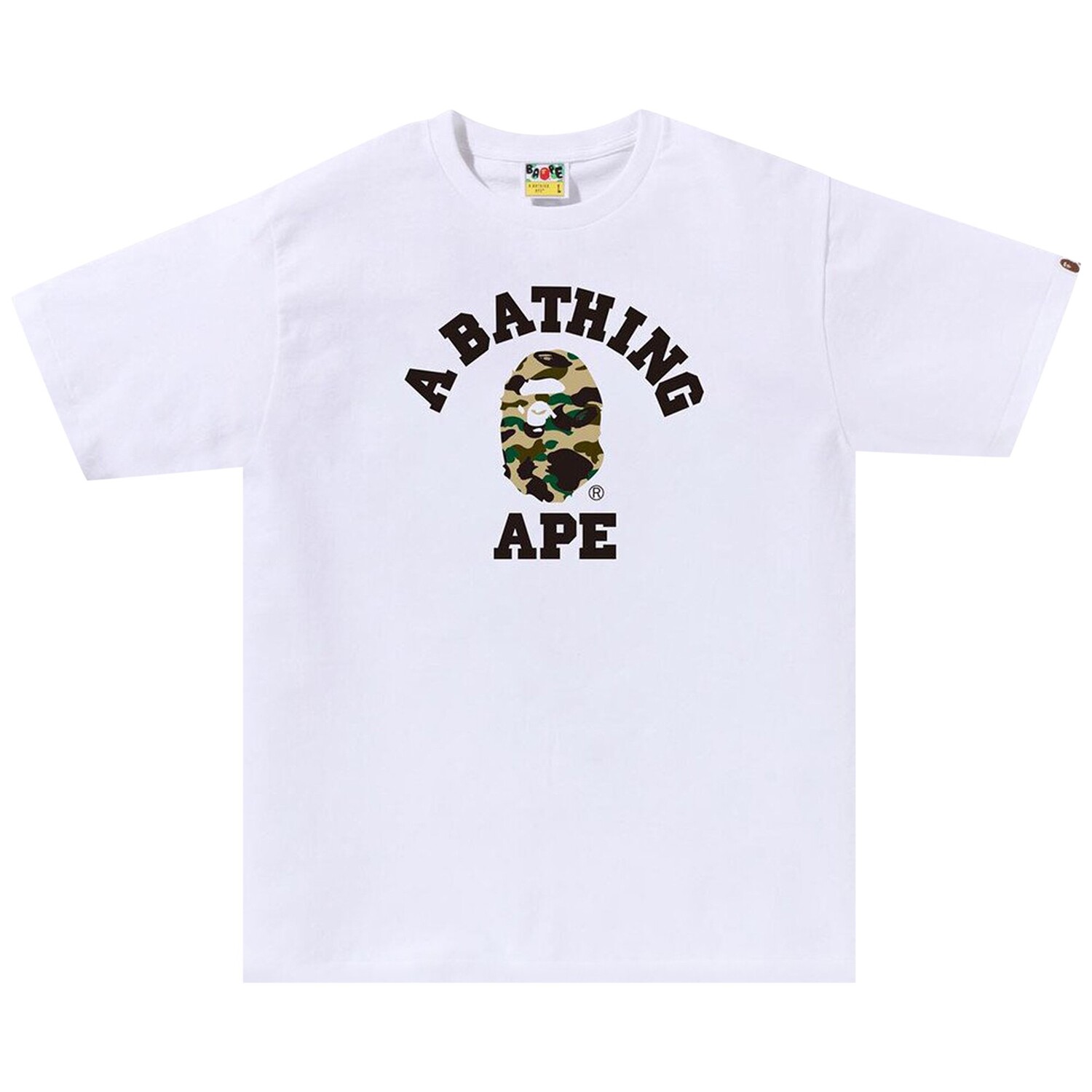 Футболка BAPE 1st Camo College, Белый/Желтый
Футболка BAPE 1st Camo College, Белый/Желтый