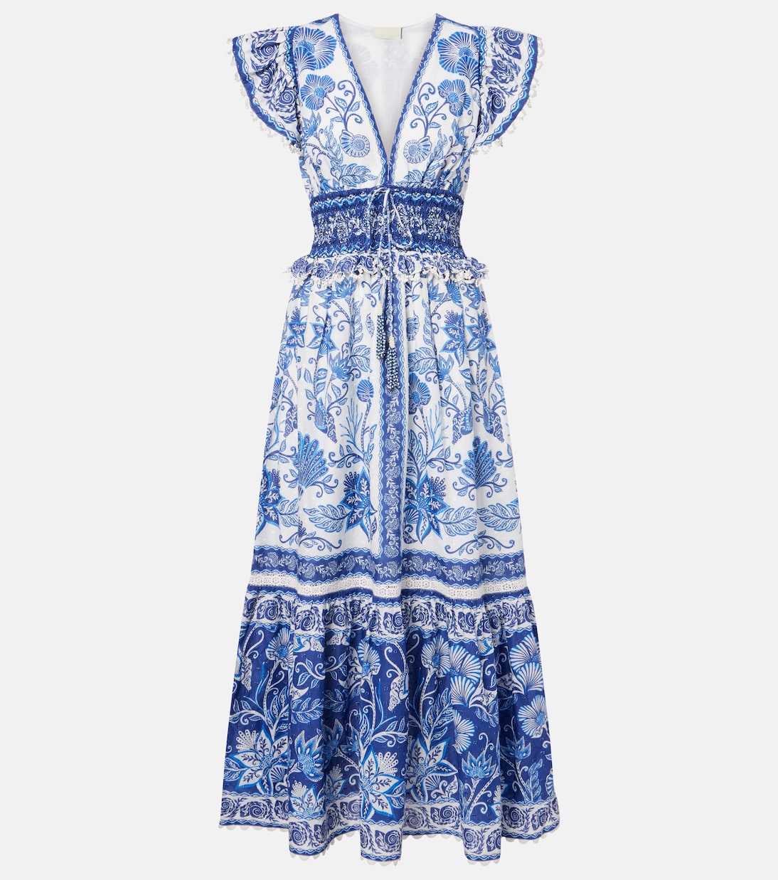 Многослойное хлопковое платье макси с цветочным принтом Farm Rio, Shell Garden Off-White
Многослойное хлопковое платье макси с цветочным принтом Farm Rio, Shell Garden Off-White