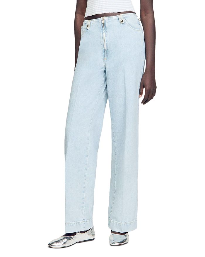 Выцветшие джинсы с широкими штанинами в синем цвете Jean Sandro, синий
Выцветшие джинсы с широкими штанинами в синем цвете Jean Sandro, синий