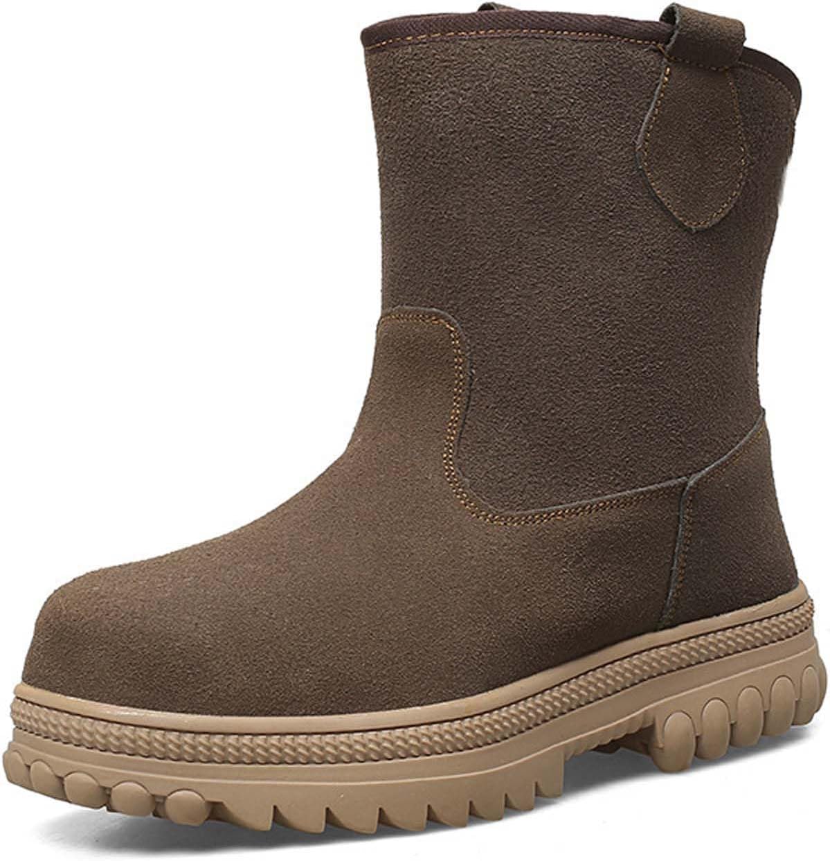 Мужские зимние снежные ботинки, комфортные, с утепленной меховой подкладкой, легкие ботинки, противоскользящие, на липучке, ботильоны для холодной зимы Generic, темно-коричневый
Мужские зимние снежные ботинки, комфортные, с утепленной меховой подкладкой, легкие ботинки, противоскользящие, на липучке, ботильоны для холодной зимы Generic, темно-коричневый