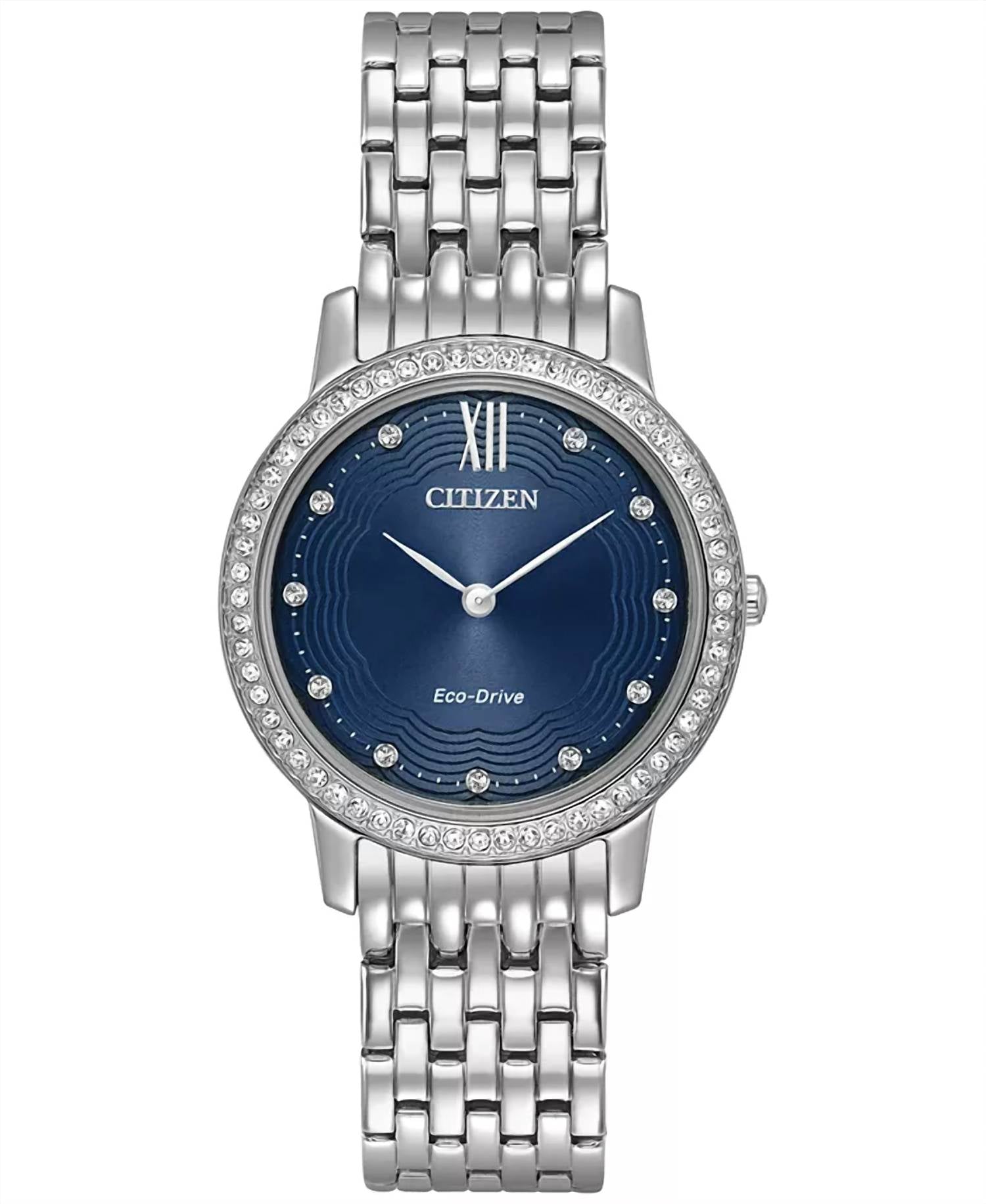 Женские часы Eco-Drive Silhouette Crystal в серебристом цвете Citizen, серебряный
Женские часы Eco-Drive Silhouette Crystal в серебристом цвете Citizen, серебряный