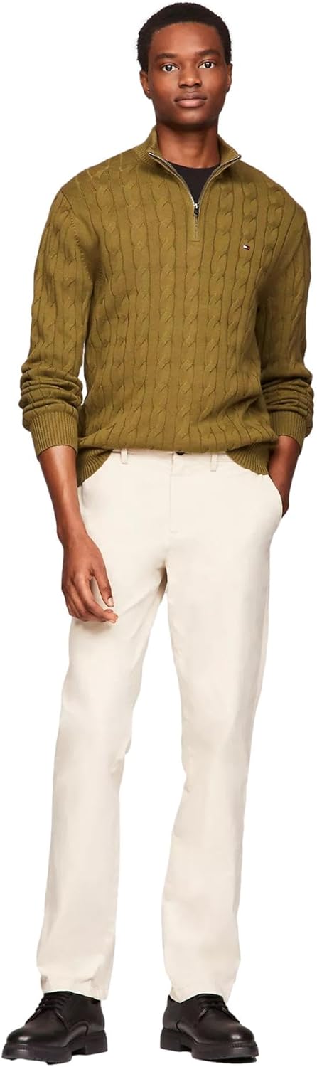 Мужской фирменный свитер TOMMY HILFIGER Cable Kint с застежкой-молнией на четверть оборота, коллекция 2025 года, Putting Green.
Мужской фирменный свитер TOMMY HILFIGER Cable Kint с застежкой-молнией на четверть оборота, коллекция 2025 года, Putting Green.