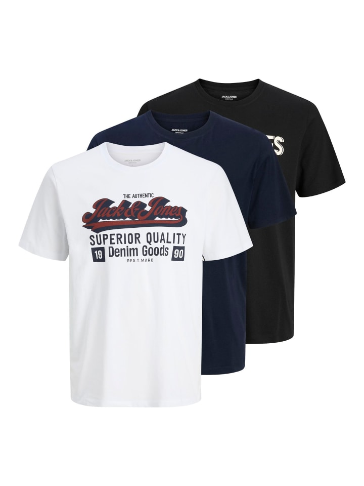 JACK & JONES PLUS Набор из 3 футболок Cloud Dancer
JACK & JONES PLUS Набор из 3 футболок Cloud Dancer