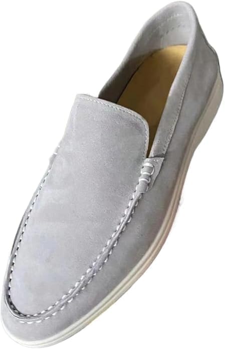 Мужские замшевые лоферы-мокасины без шнурков для лета, легкие и дышащие, плоские повседневные туфли, прогулок и оксфорды Eimeinuosy, светло-серый
Мужские замшевые лоферы-мокасины без шнурков для лета, легкие и дышащие, плоские повседневные туфли, прогулок и оксфорды Eimeinuosy, светло-серый