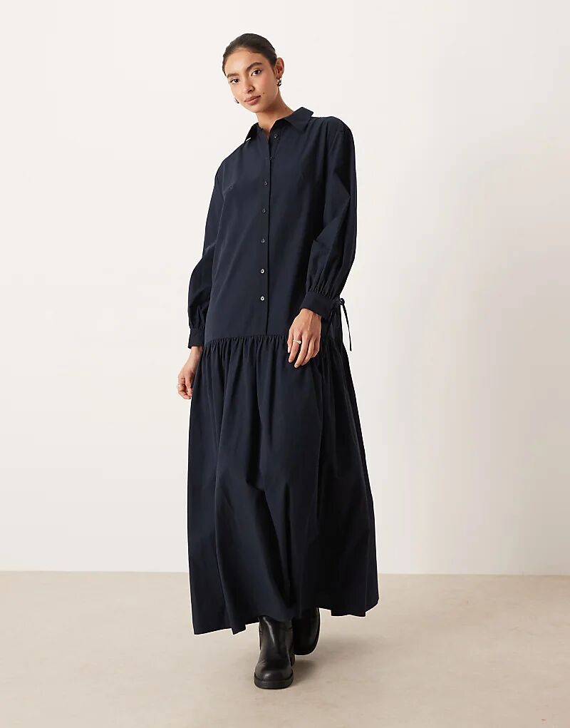 Платье-рубашка макси с длинными рукавами и завязкой ASOS DESIGN темно-синего цвета
Платье-рубашка макси с длинными рукавами и завязкой ASOS DESIGN темно-синего цвета