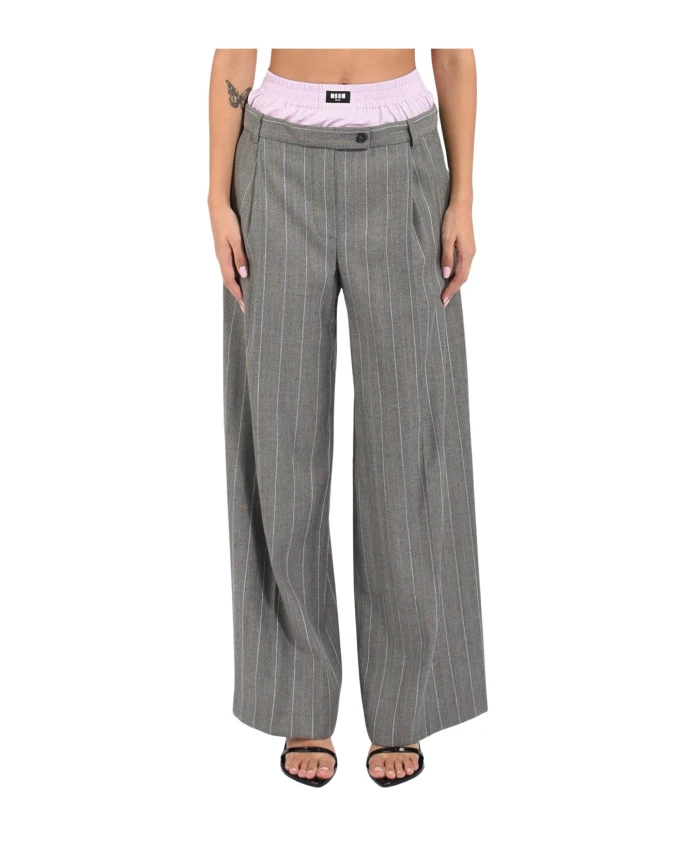 Широкие брюки Msgm, мультиколор
Широкие брюки Msgm, мультиколор