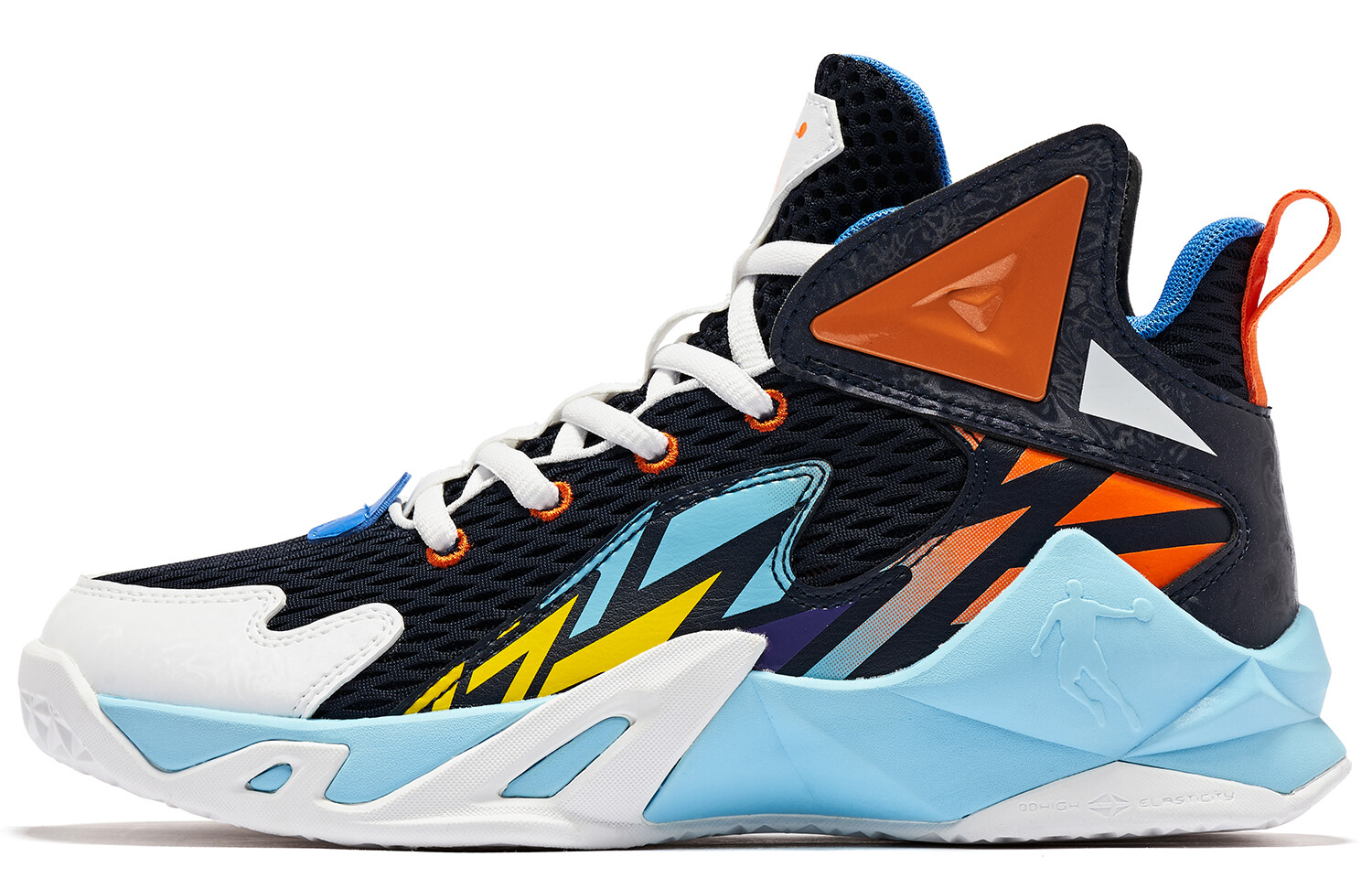 Детские баскетбольные кроссовки GS High-top черно-оранжево-синие Qiaodan
Детские баскетбольные кроссовки GS High-top черно-оранжево-синие Qiaodan