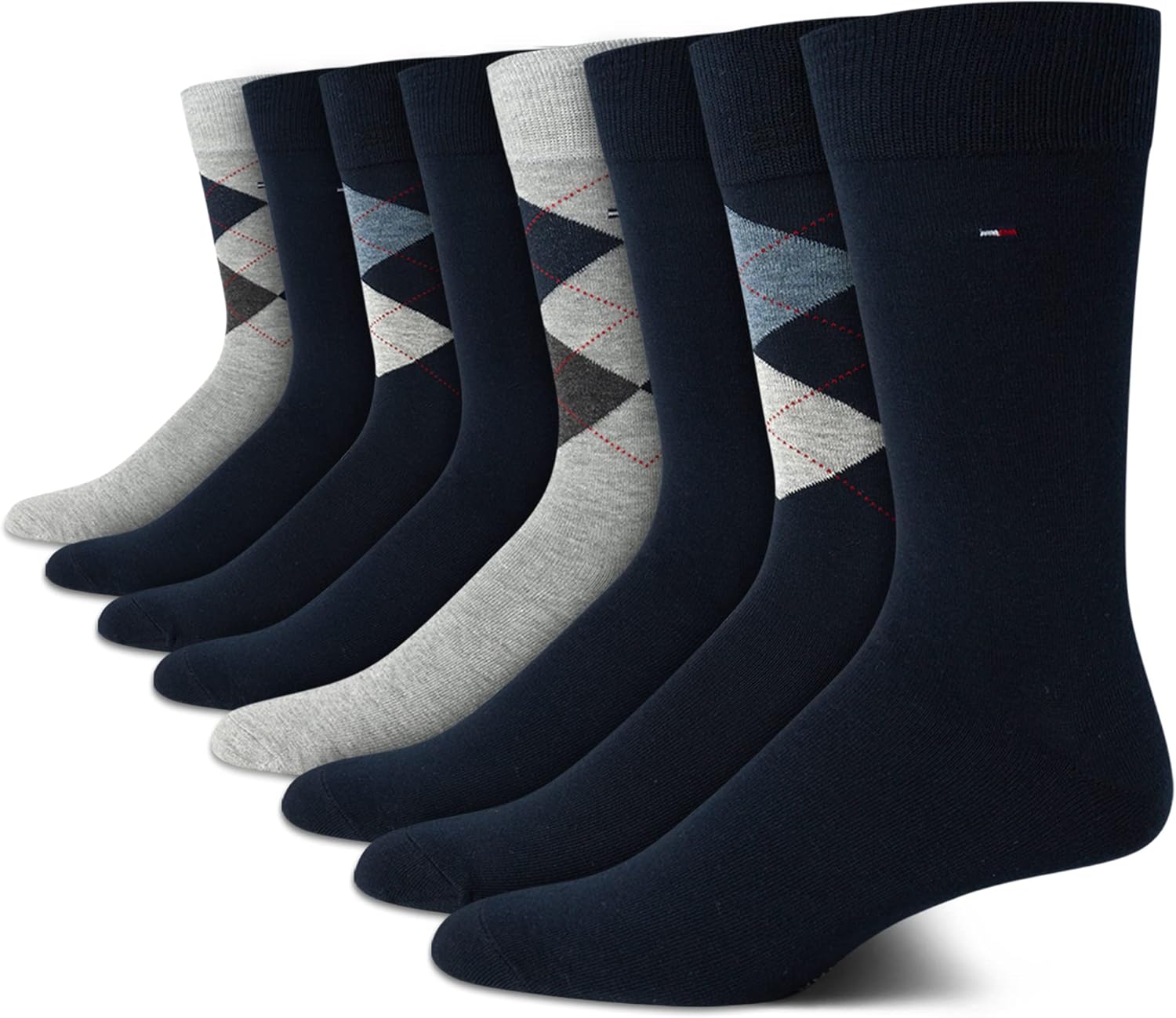 Мужские носки Tommy Hilfiger из дышащей эластичной ткани с мягкой подкладкой - 8 пар, Navy Assorted
Мужские носки Tommy Hilfiger из дышащей эластичной ткани с мягкой подкладкой - 8 пар, Navy Assorted