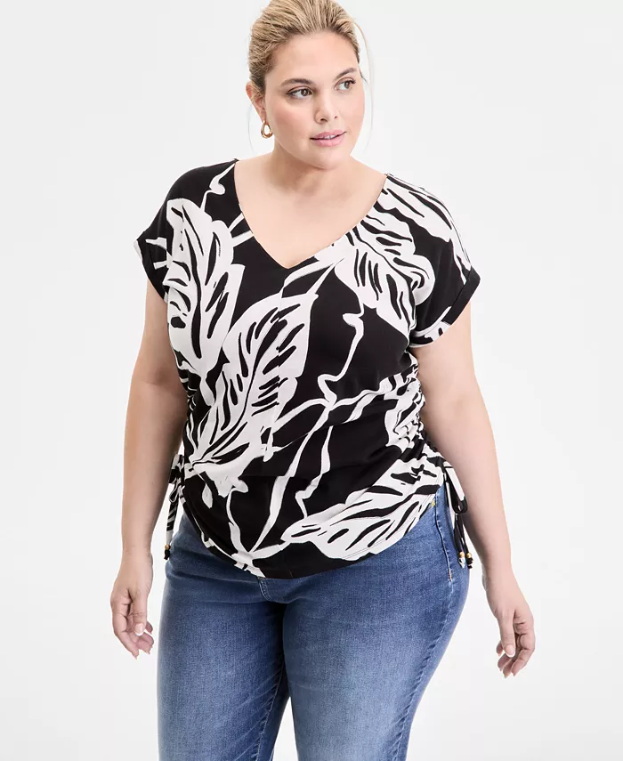 Топ с принтом и регулируемыми завязками по бокам больших размеров I.N.C. International Concepts, черный
Топ с принтом и регулируемыми завязками по бокам больших размеров I.N.C. International Concepts, черный