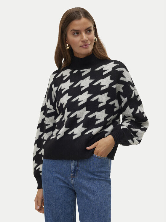 Свитер с высоким воротником обычного кроя Vero Moda, черный
Свитер с высоким воротником обычного кроя Vero Moda, черный