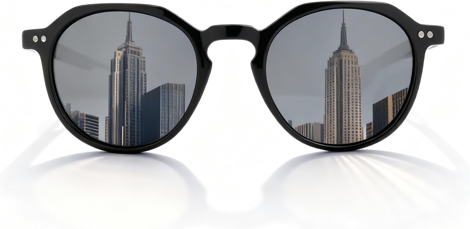 Круглые поляризованные солнцезащитные очки для мужчин и женщин с защитой UV400, классический ретро-стиль, модные повседневные солнцезащитные очки для ежедневного вождения Generic, Black
Круглые поляризованные солнцезащитные очки для мужчин и женщин с защитой UV400, классический ретро-стиль, модные повседневные солнцезащитные очки для ежедневного вождения Generic, Black