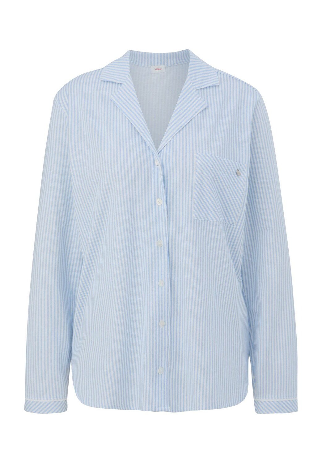 Рубашка для сна, стандартного кроя, воротник с лацканами, женская s.Oliver, цвет Blue Stripes
Рубашка для сна, стандартного кроя, воротник с лацканами, женская s.Oliver, цвет Blue Stripes