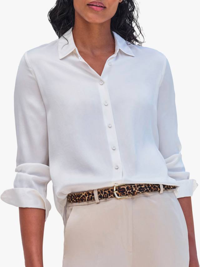 Выстиранная песком рубашка из чистого шелка Pure Collection, слоновая кость
Выстиранная песком рубашка из чистого шелка Pure Collection, слоновая кость