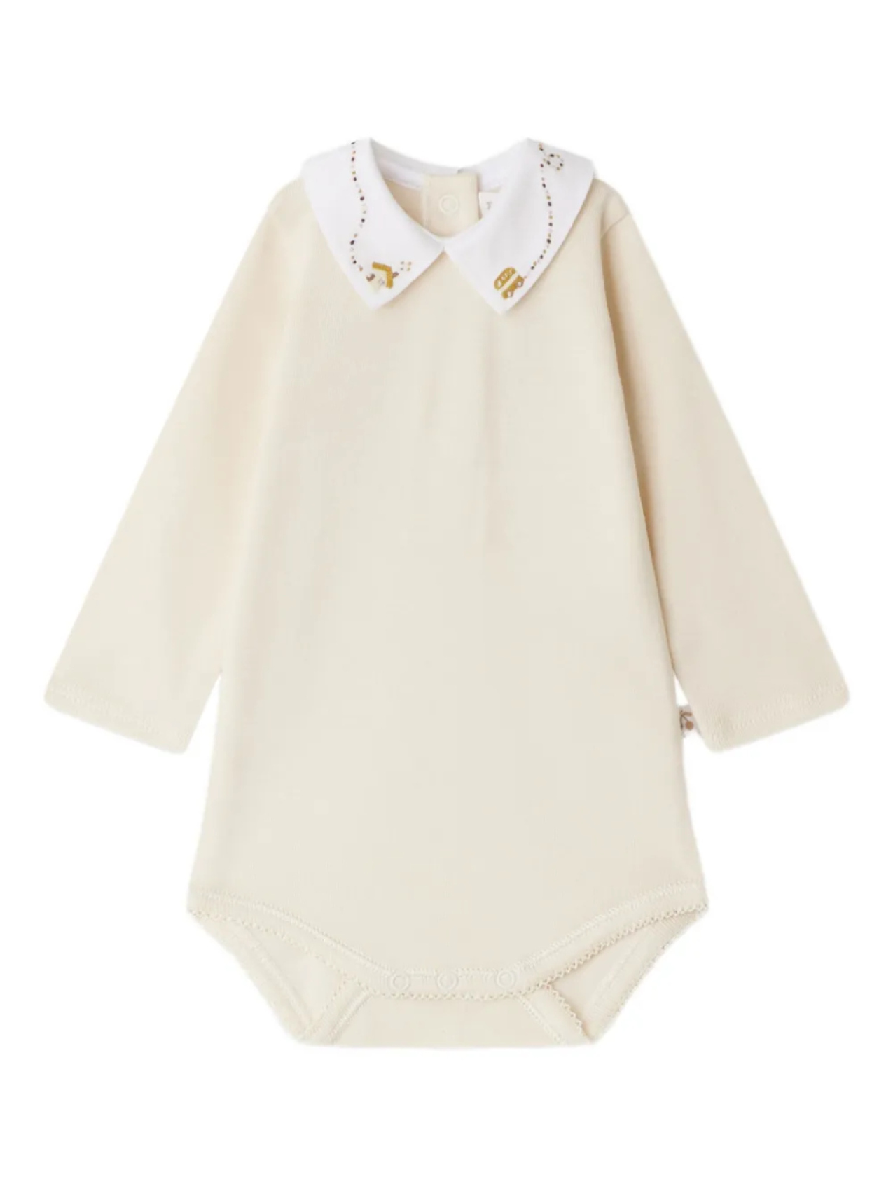 Боди с вышитым воротником Bonpoint, нейтральный
Боди с вышитым воротником Bonpoint, нейтральный
