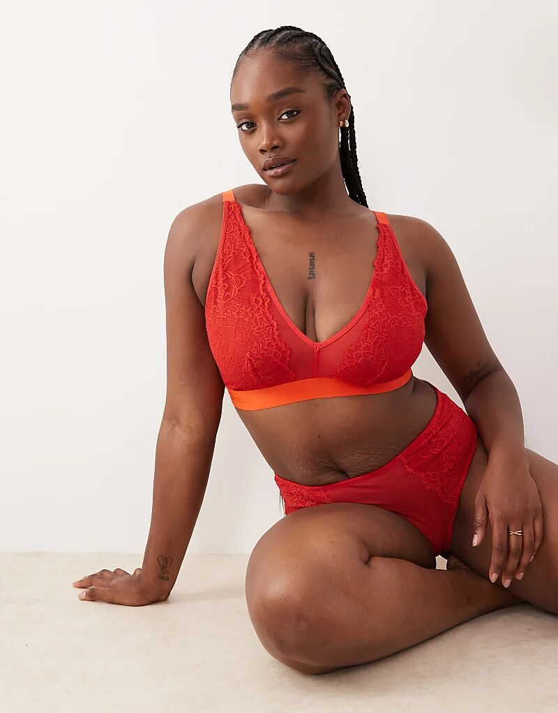 Бюстгальтер-бралетт Lemonade Dolls Fuller Bust Synergy из кружева и сетки с ягодами годжи
Бюстгальтер-бралетт Lemonade Dolls Fuller Bust Synergy из кружева и сетки с ягодами годжи