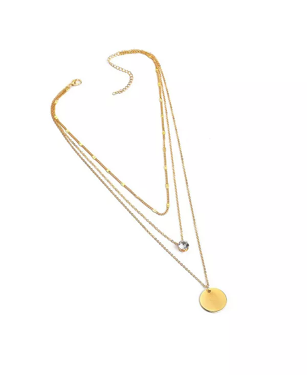 Женское повседневное многослойное ожерелье Sohi, gold
Женское повседневное многослойное ожерелье Sohi, gold