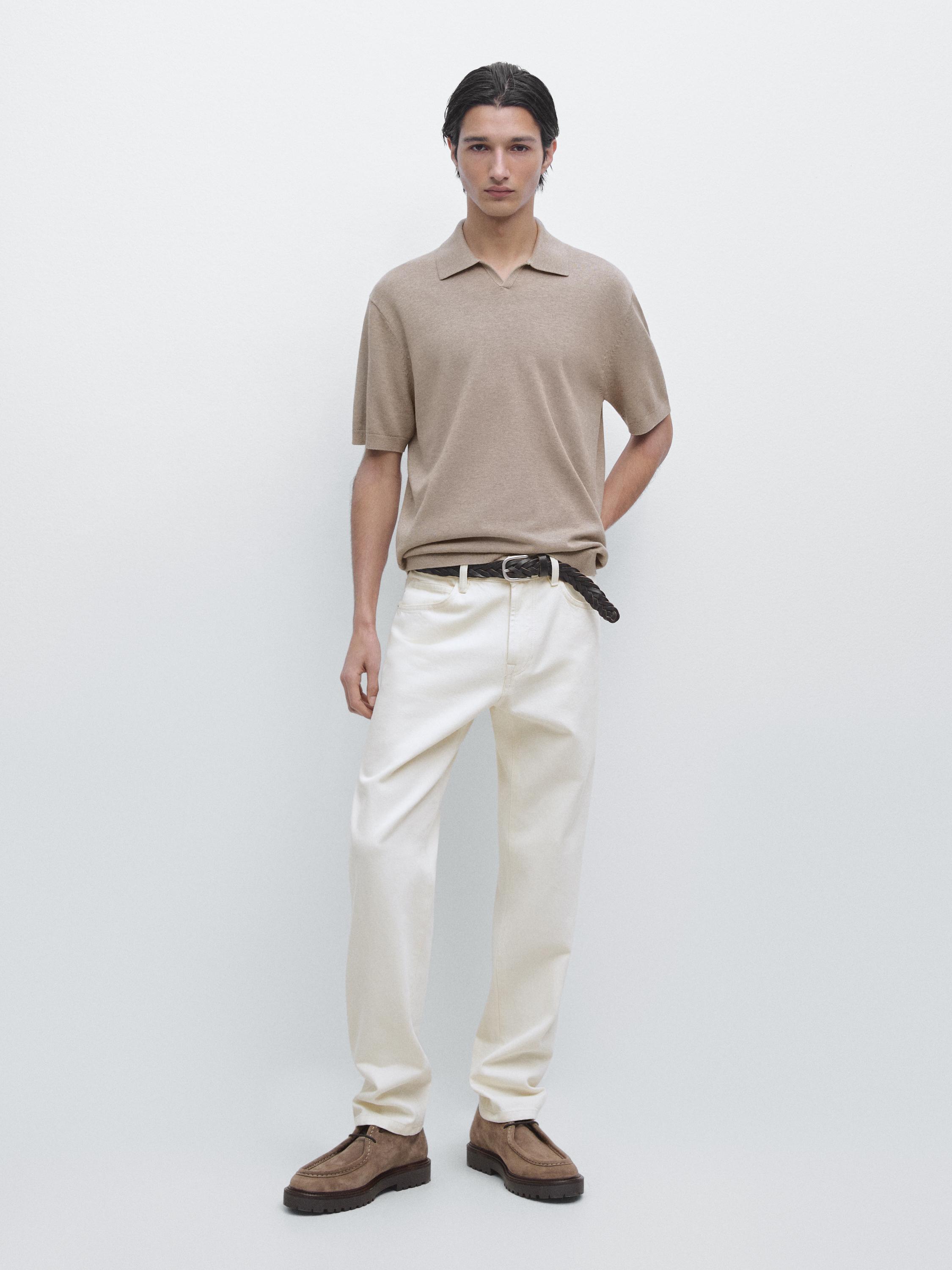 Вязаный свитер-поло из хлопковой смеси Massimo Dutti, mink
Вязаный свитер-поло из хлопковой смеси Massimo Dutti, mink